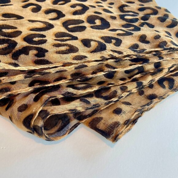 Cheetah Leopard Oversized Infinity Scarf - Picture 1 of 4